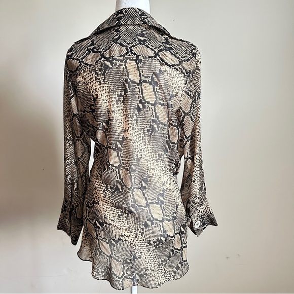 ZARA WOMAN Leopard Print Blouse – Size L - Picture 4 of 7